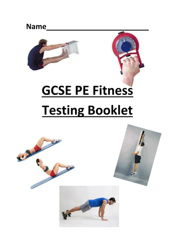 Edexcel GCSE PE 2016 9-1 Fitness Testing Booklet