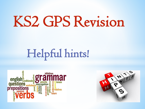 Year 6 Grammar revision and hints guide for SATs