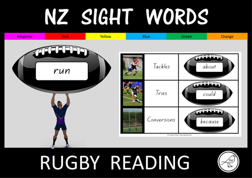 New Zealand Sight Words - Rugby