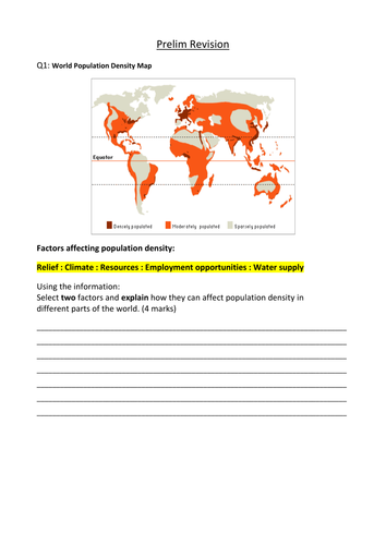 National 5 Geography Revision Questions