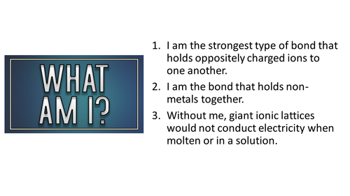 Chemistry Bonding Revision