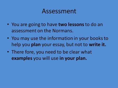 Normans Assessment