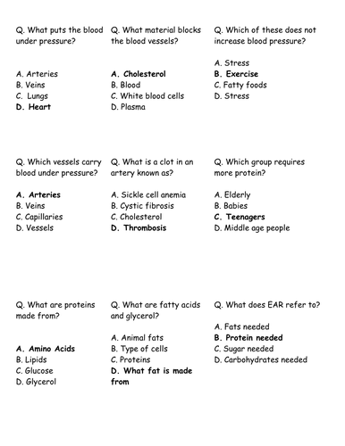 OCR Gateway AMAZING revision cards B1, B2, B3 and B4 - questions and key words ALL YOU NEED FOR REV!