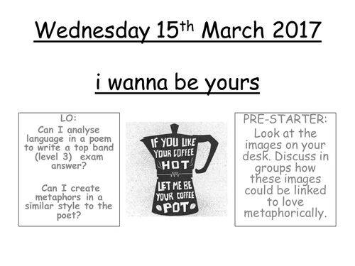 John Cooper Clarke - i wanna be yours POETRY ANALYSIS lesson