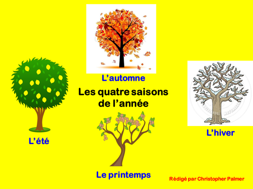 Primary French: The four seasons