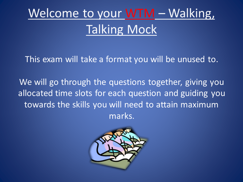WJEC English Language Walking, Talking Mock