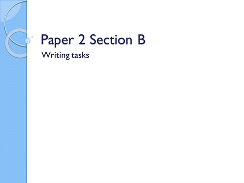 AQA English Paper 2 Section B