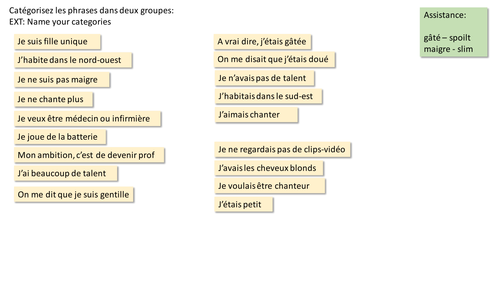 Imperfect / Present Tense Sound Focus