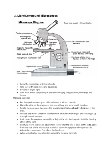 calibration of a light microscope