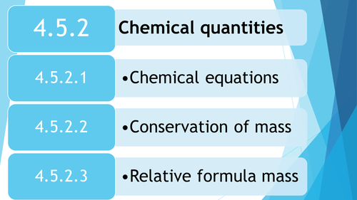 AQA Synergy Chemical quantities: L5 Calculating RFM