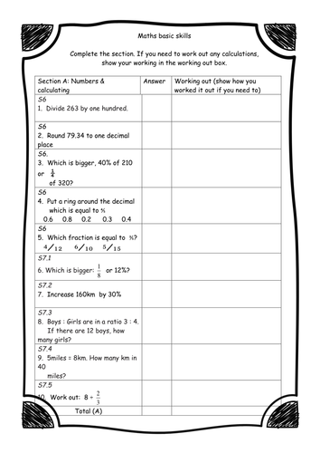 year 6 sats maths homework