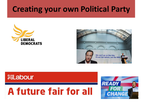 Creating your own political party lesson