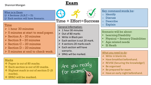 BTEC Level 3 Health and Social Care about Exam