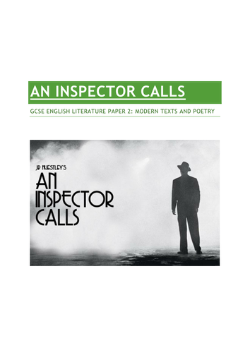 An Inspector Calls revision booklet