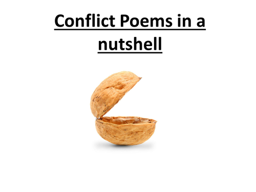 Conflict Poems AQA Cue Cards-All you need to know