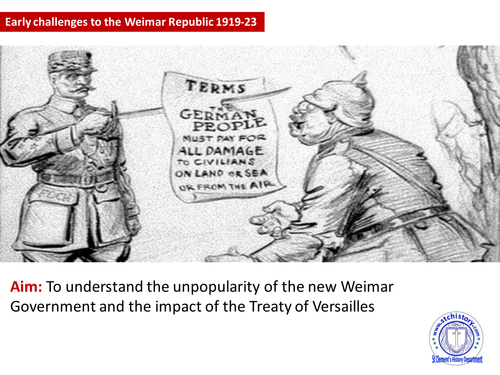 Edexcel 9-1 Germany Treaty of Versailles (Editable)