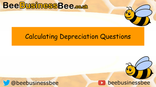 Depreciation Questions
