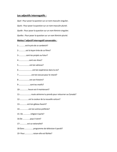 C'EST POUR UN RENSEIGNEMENT + IL FERA BEAU DEMAIN ( STUDIO GCSE HIGHER)