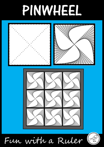 Math Art – Parabolic Curves - Pinwheel