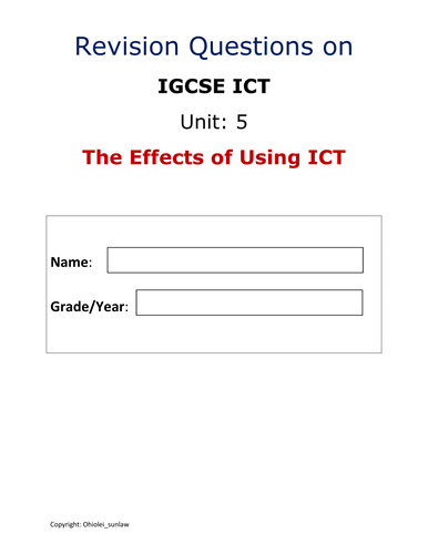 Revision Questions_5_The Effects of Using ICT