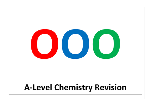 A-level chemistry revision, synoptic stretch and challenge problems - odd one out