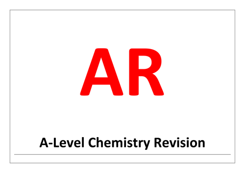 A-level chemistry revision, synoptic stretch and challenge problems - assertion/reason questions