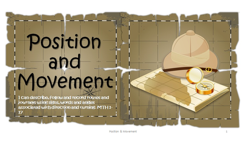 Position, Direction and Movement Lesson Pack