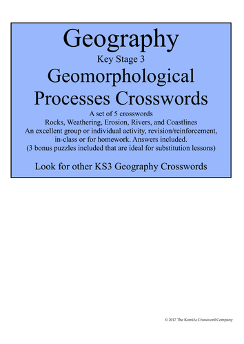 Geography (KS3) Geomorpholgical Processes