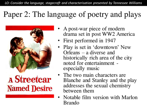 A Streetcar Named Desire AS introduction