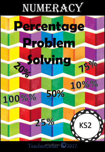 math problem solving questions percentage