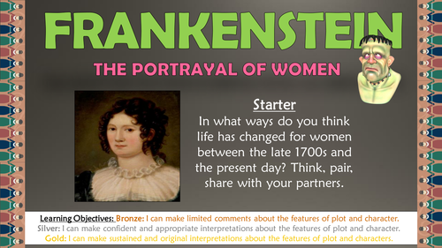 Frankenstein: The Portrayal of Women!