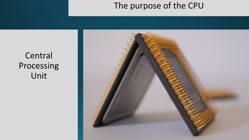 The purpose of the CPU Lesson GCSE Computer Science for OCR