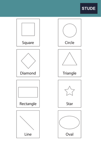 Shapes cards for KS1