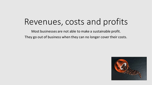 Costs, Revenue and Profit: GCSE Business for Edexcel (9-1) (1BS0)