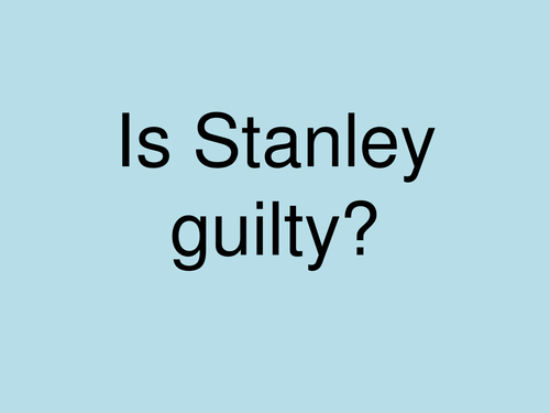Is Stanley Guilty? HOLES Outsider SOW Lesson 3