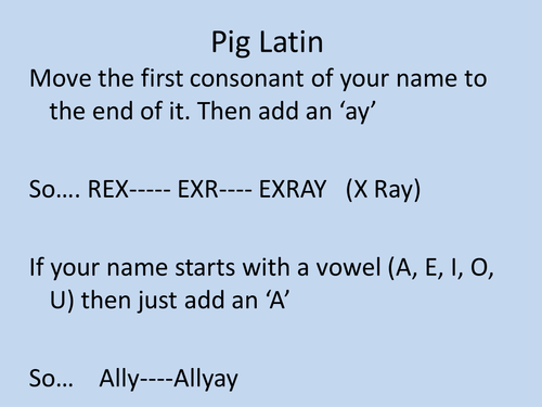 KS3 Holes outsider Lesson 7