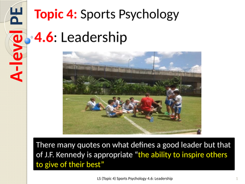 A-level PE: Leadership