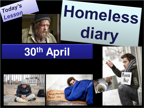 Creative writing: homeless diary KS3 KS4