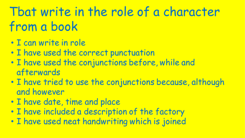 Writing in character - Willy Wonka