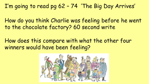 Writing a diary as Charlie Bucket