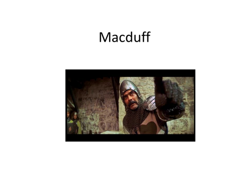GCSE English Literature Macbeth: Macduff revision lesson