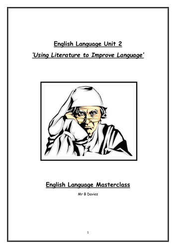 A Christmas Carol Workbook - 'Improving Language Skills through Literature' - WJEC English Language