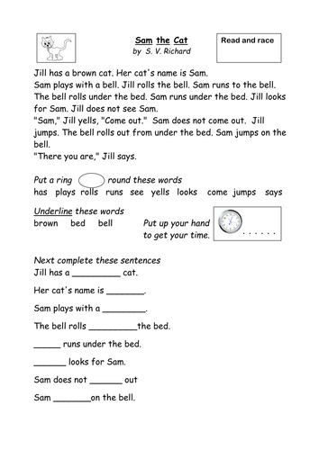 Read and Race activity 2