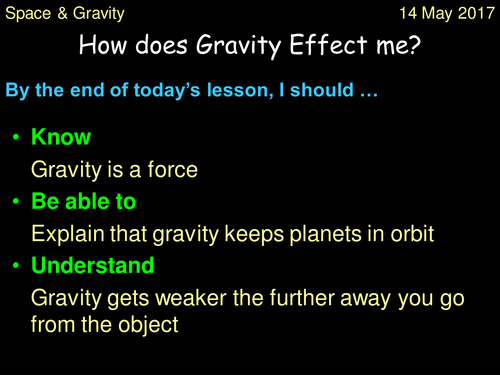 Gravity Lesson
