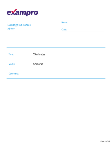 Assessment for Exchange Substances