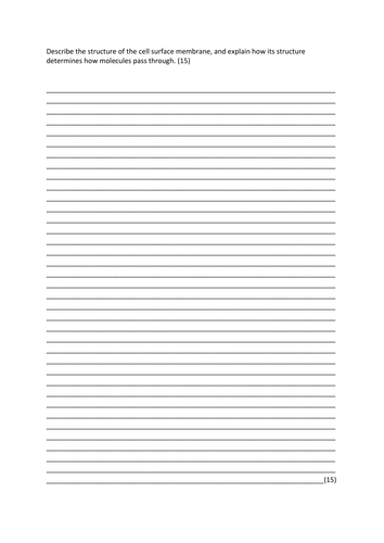 AS Biology Essay Questions and Answers