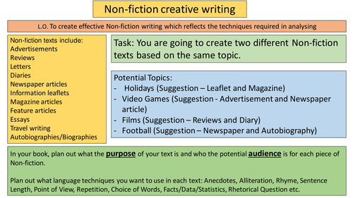 Make a Non-fiction text | Teaching Resources