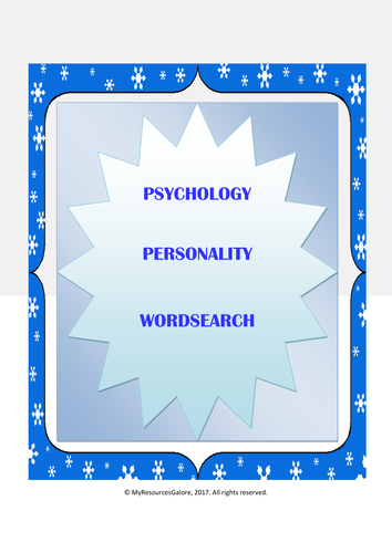 Personality Psychology: Worsearch