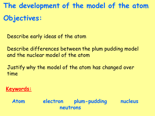 New AQA P4.2 (New Physics GCSE spec 4.4 - exams 2018) - Developments of the model of the atom