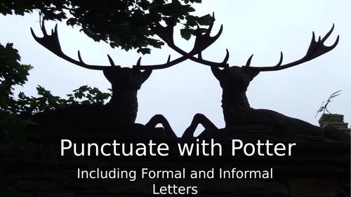 Punctuation and letter writing practice with Potter